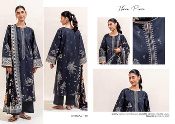 Beecthtree 3 PCS Unstitched Suit
