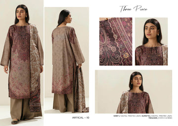 Beecthtree 3 PCS Unstitched Suit