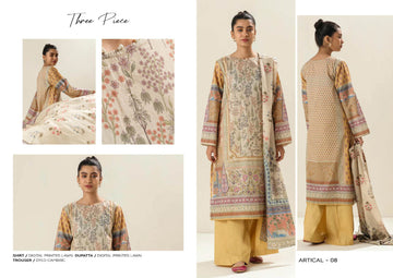 Beecthtree 3 PCS Unstitched Suit