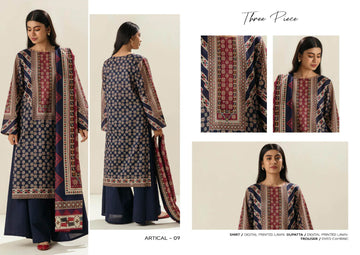 Beecthtree 3 PCS Unstitched Suit