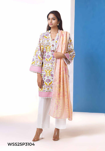 Bonanza-Satrangi 3 PCS Unstitched Suit