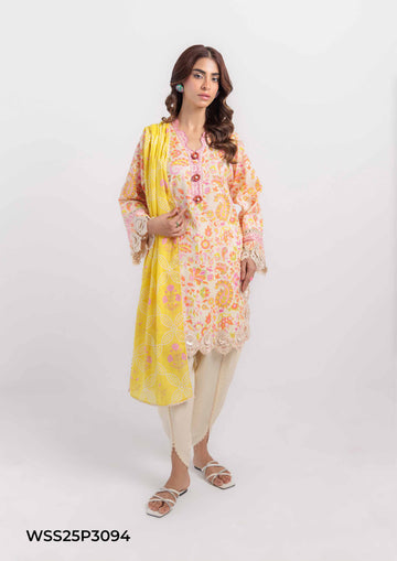 Bonanza-Satrangi 3 PCS Unstitched Suit