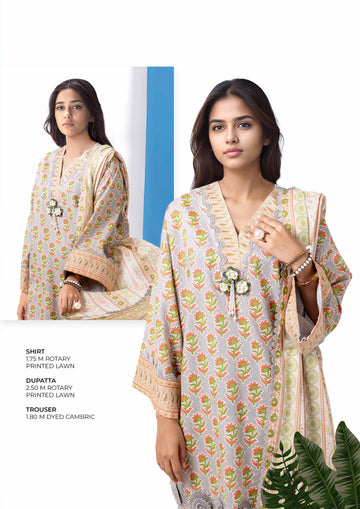 Bonanza-Satrangi 3 PCS Unstitched Suit