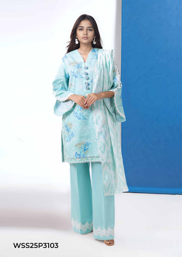 Bonanza-Satrangi 3 PCS Unstitched Suit
