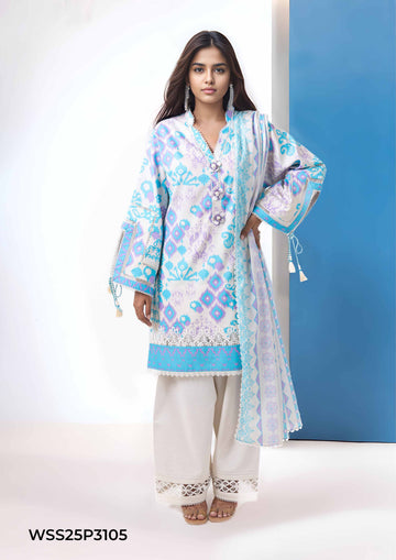 Bonanza-Satrangi 3 PCS Unstitched Suit