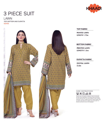 Khaadi Digital 3 PCS Unstitched Suit