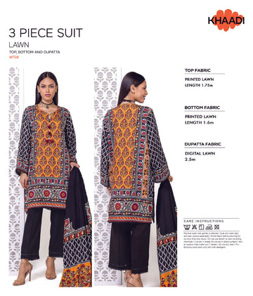 Khaadi Digital 3 PCS Unstitched Suit