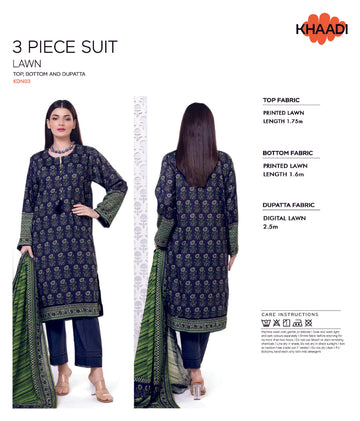 Khaadi Digital 3 PCS Unstitched Suit