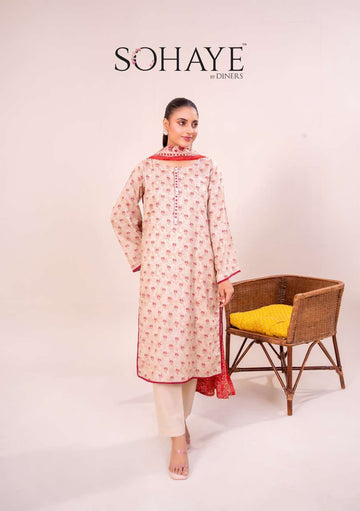 SOHAYE 3 PCS Unstitched Suit