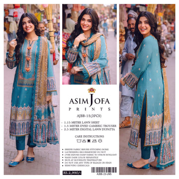 Asim Jofa 3 PCS Unstitched Suit