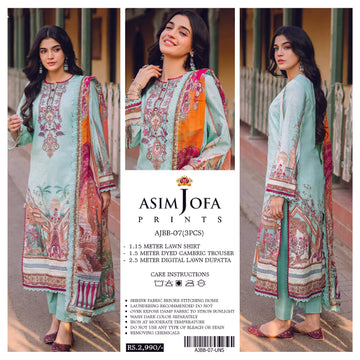 Asim Jofa 3 PCS Unstitched Suit