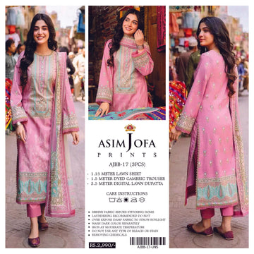 Asim Jofa 3 PCS Unstitched Suit