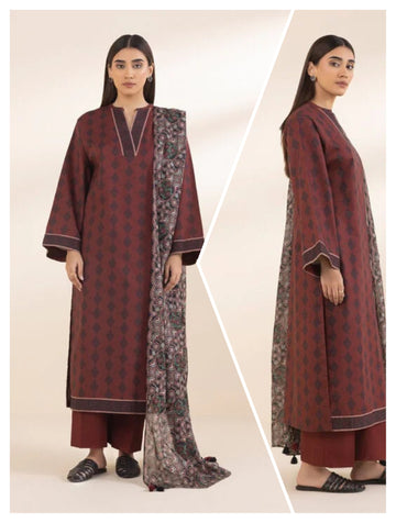 Sapphire 3 PCS Unstitched Suit