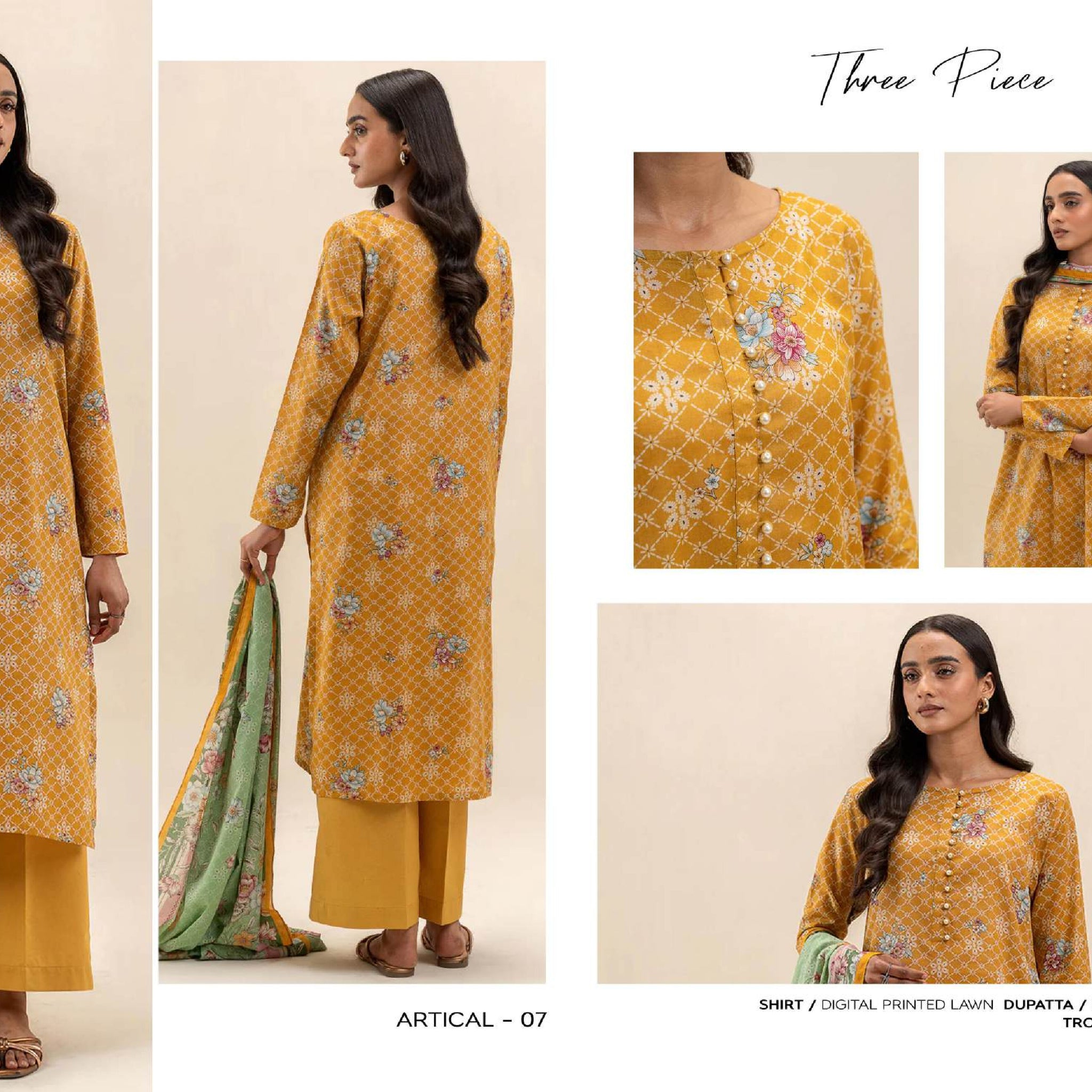 Beecthtree 3 PCS Unstitched Suit