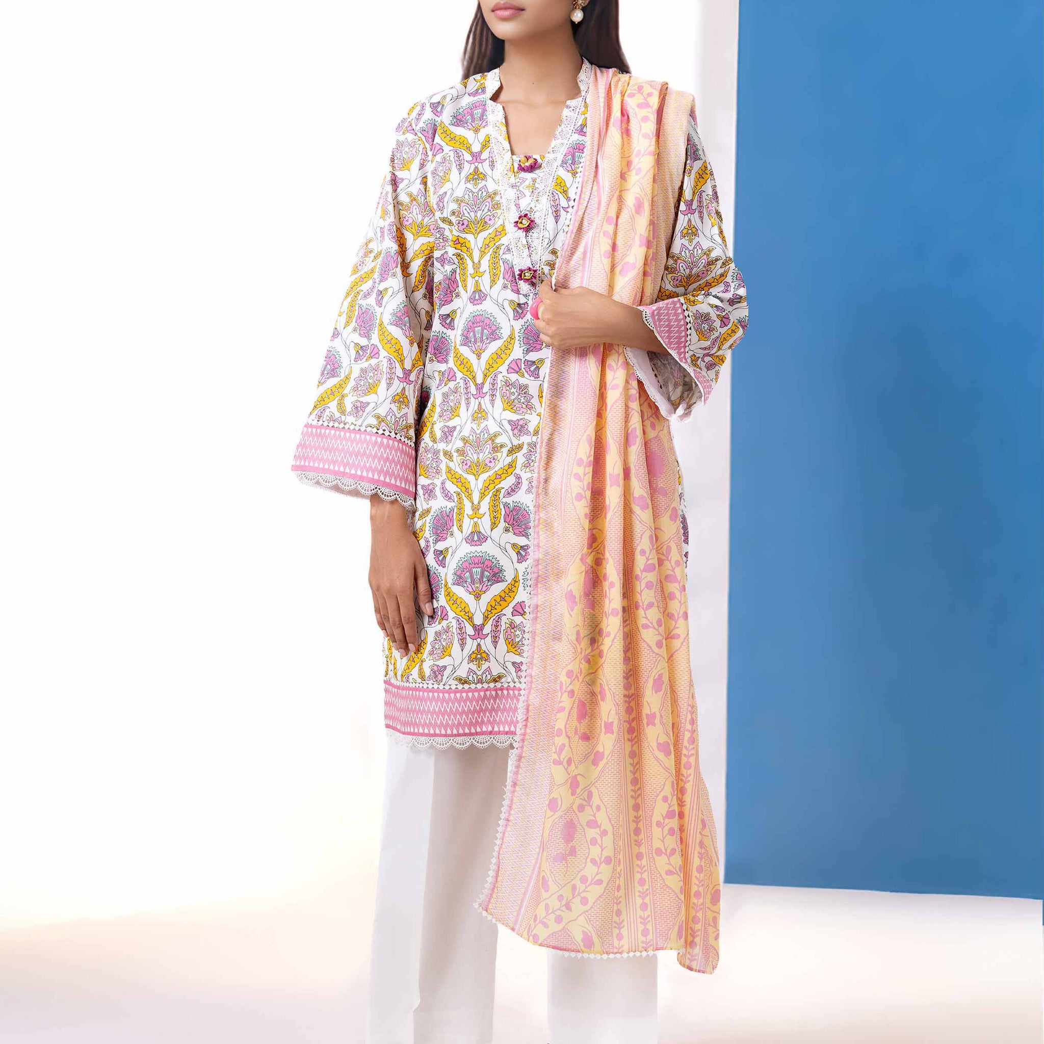 Bonanza-Satrangi 3 PCS Unstitched Suit