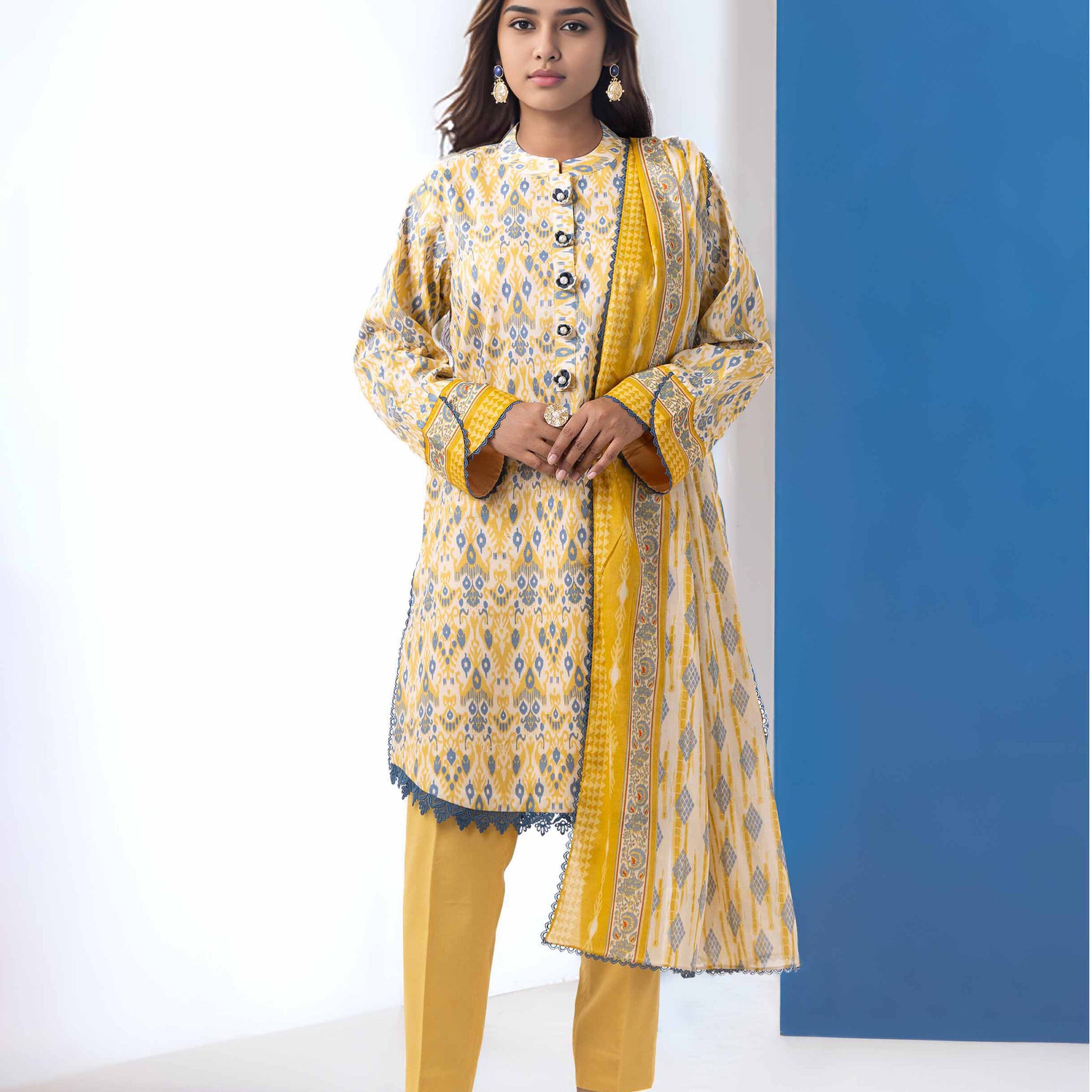 Bonanza-Satrangi 3 PCS Unstitched Suit