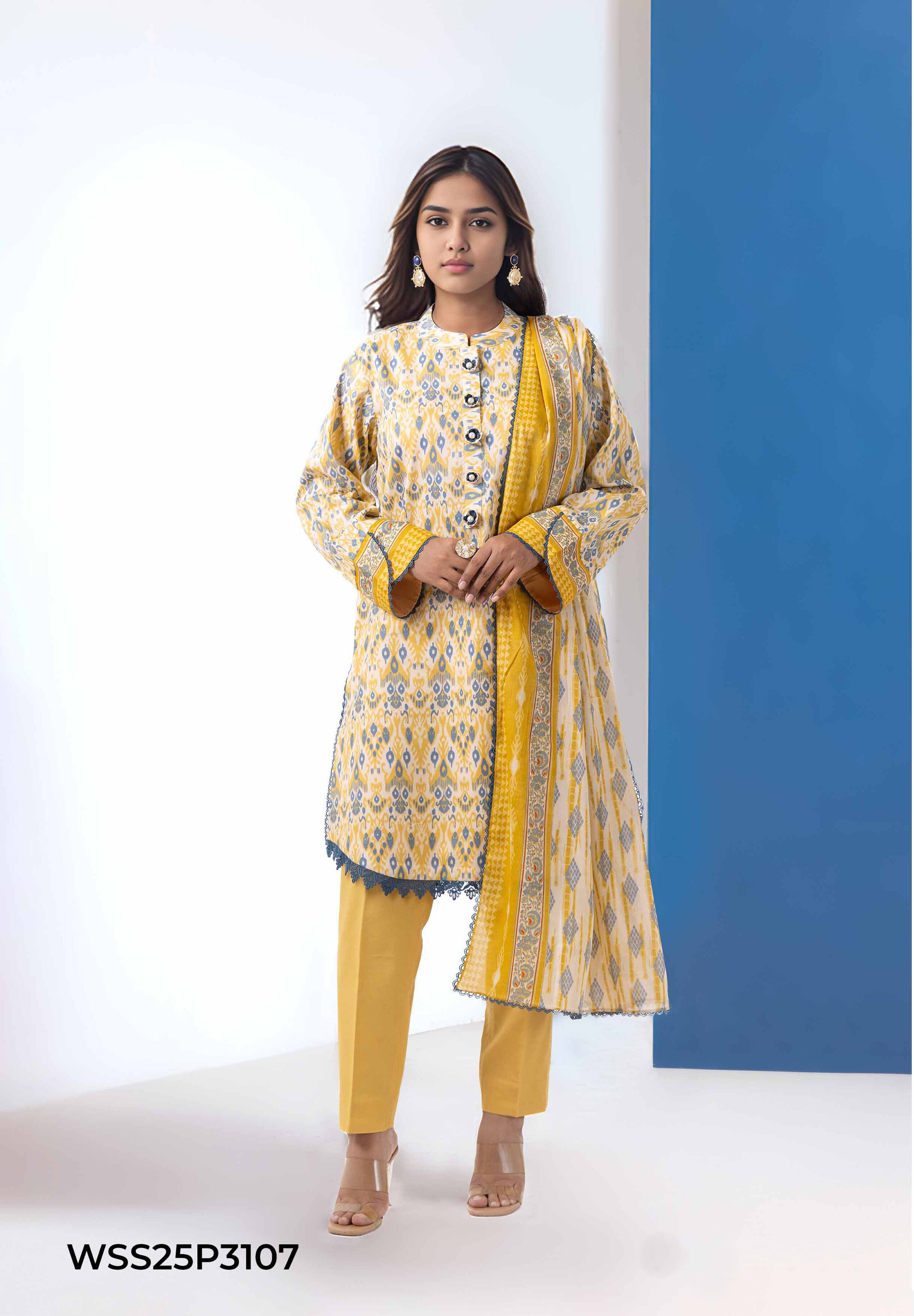 Bonanza-Satrangi 3 PCS Unstitched Suit