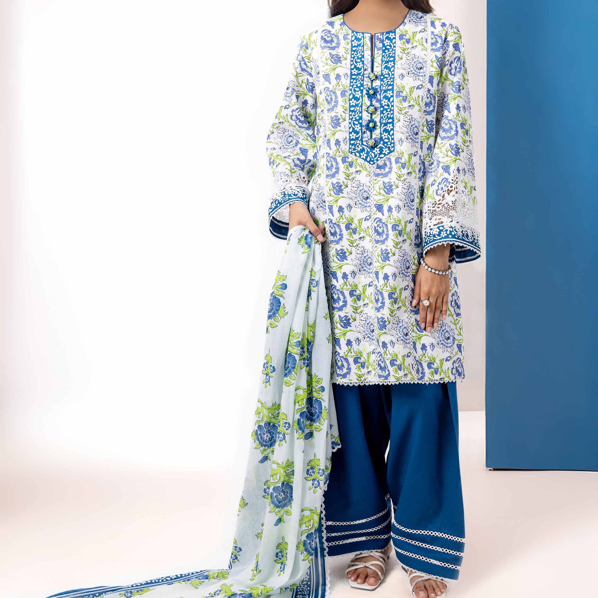 Bonanza-Satrangi 3 PCS Unstitched Suit