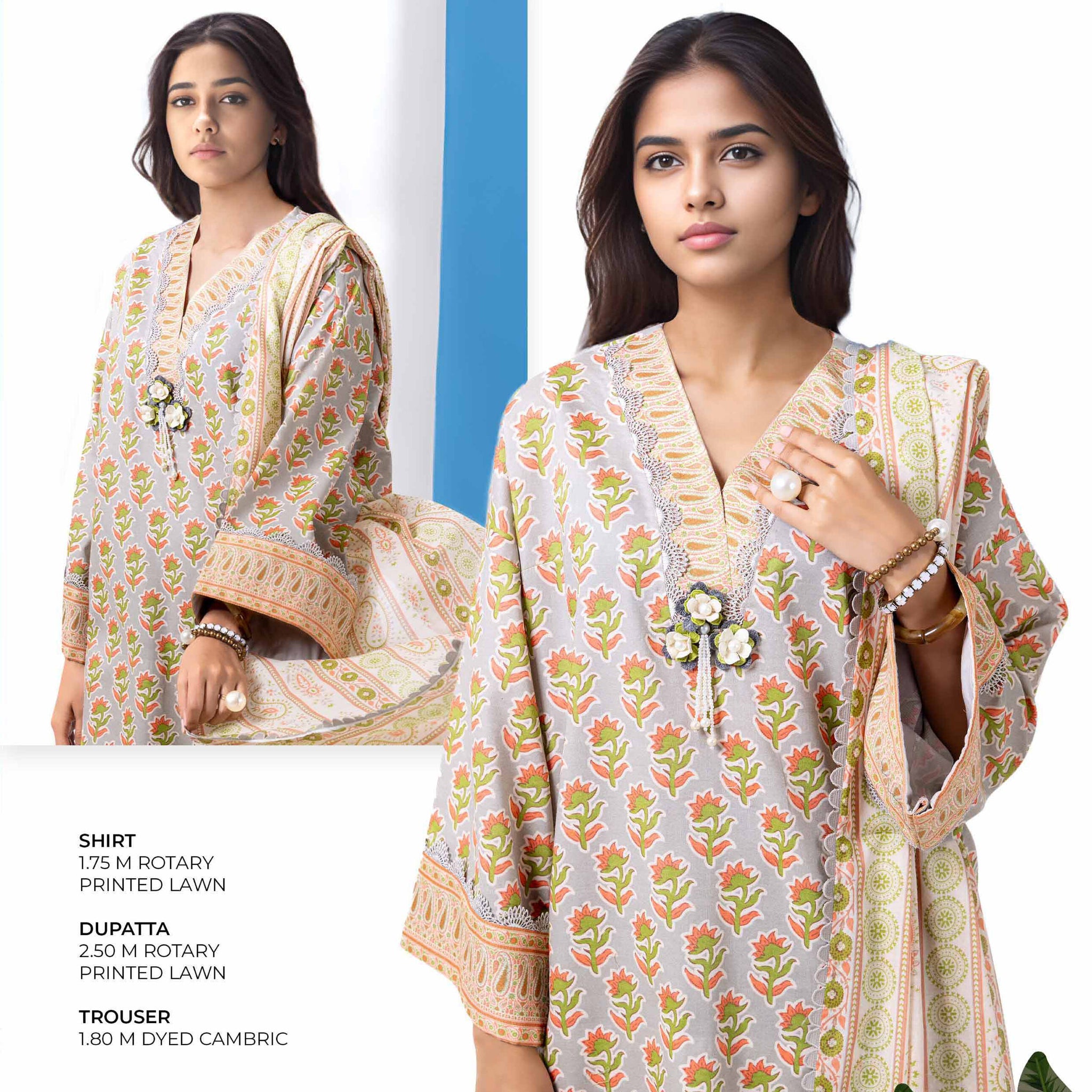 Bonanza-Satrangi 3 PCS Unstitched Suit
