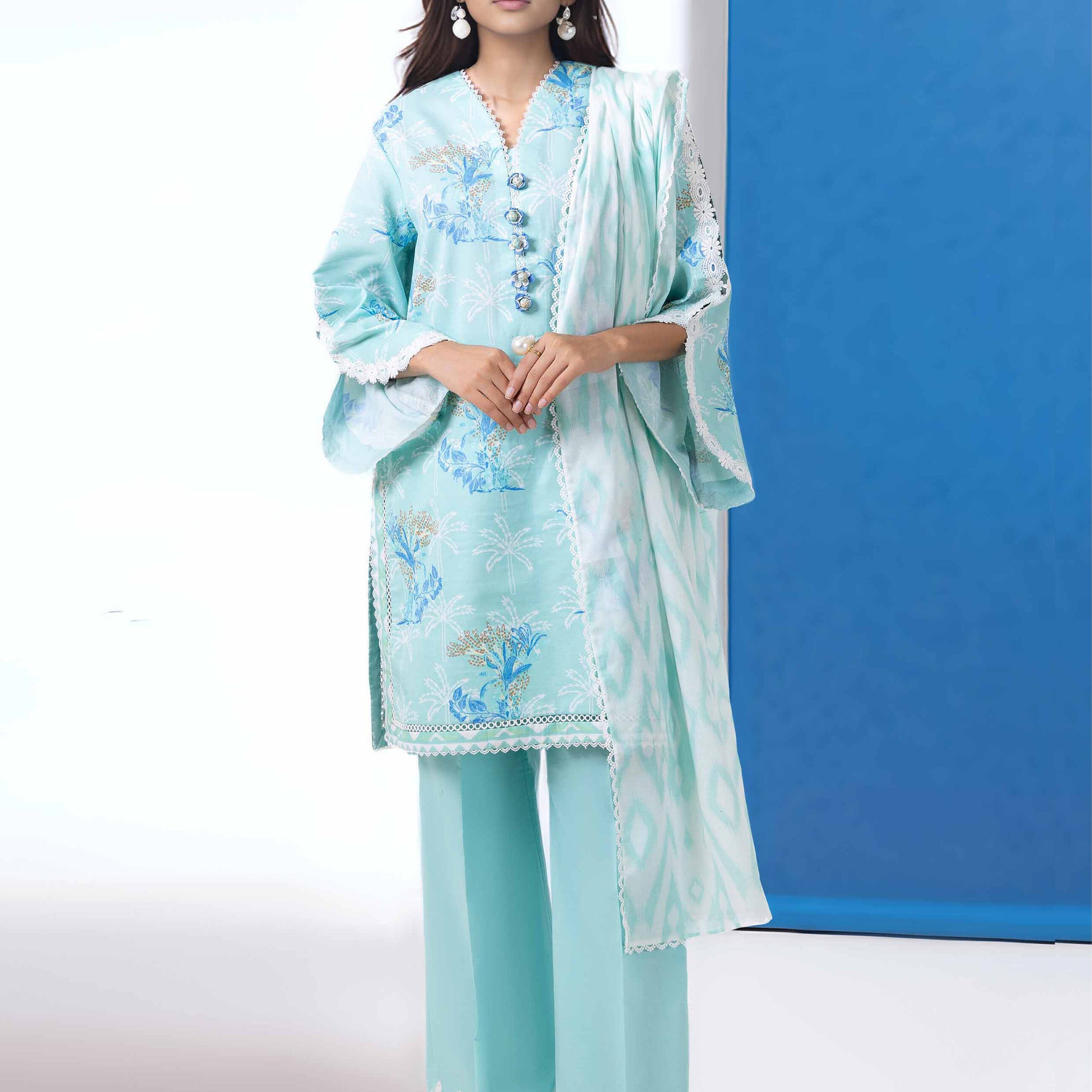 Bonanza-Satrangi 3 PCS Unstitched Suit