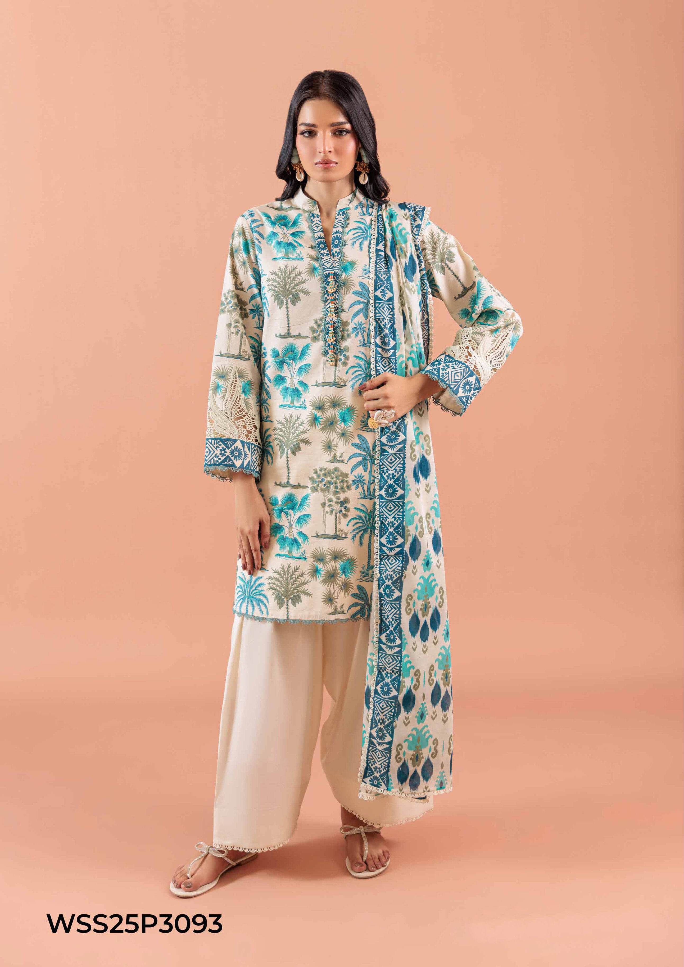 Bonanza-Satrangi 3 PCS Unstitched Suit