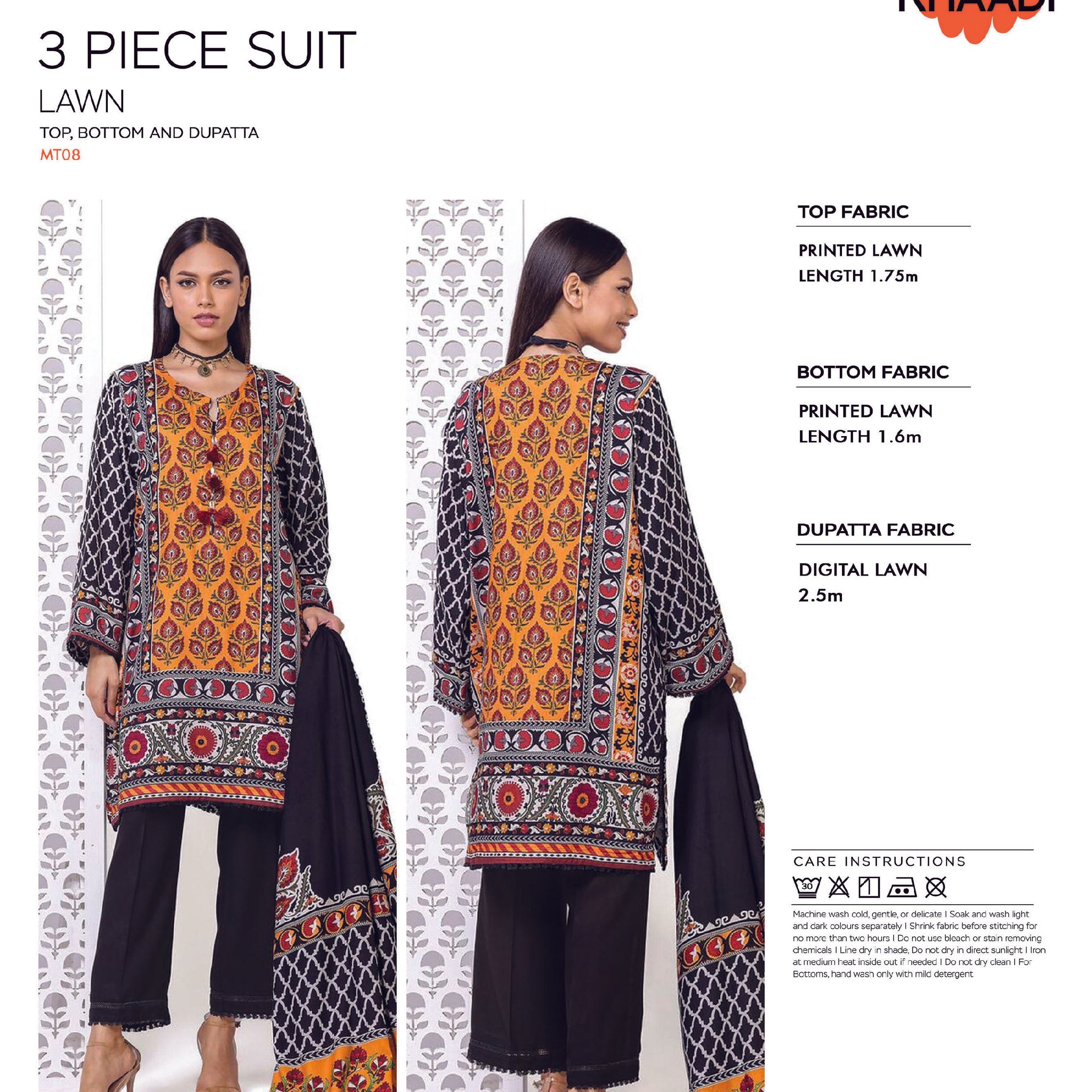 Khaadi Digital 3 PCS Unstitched Suit