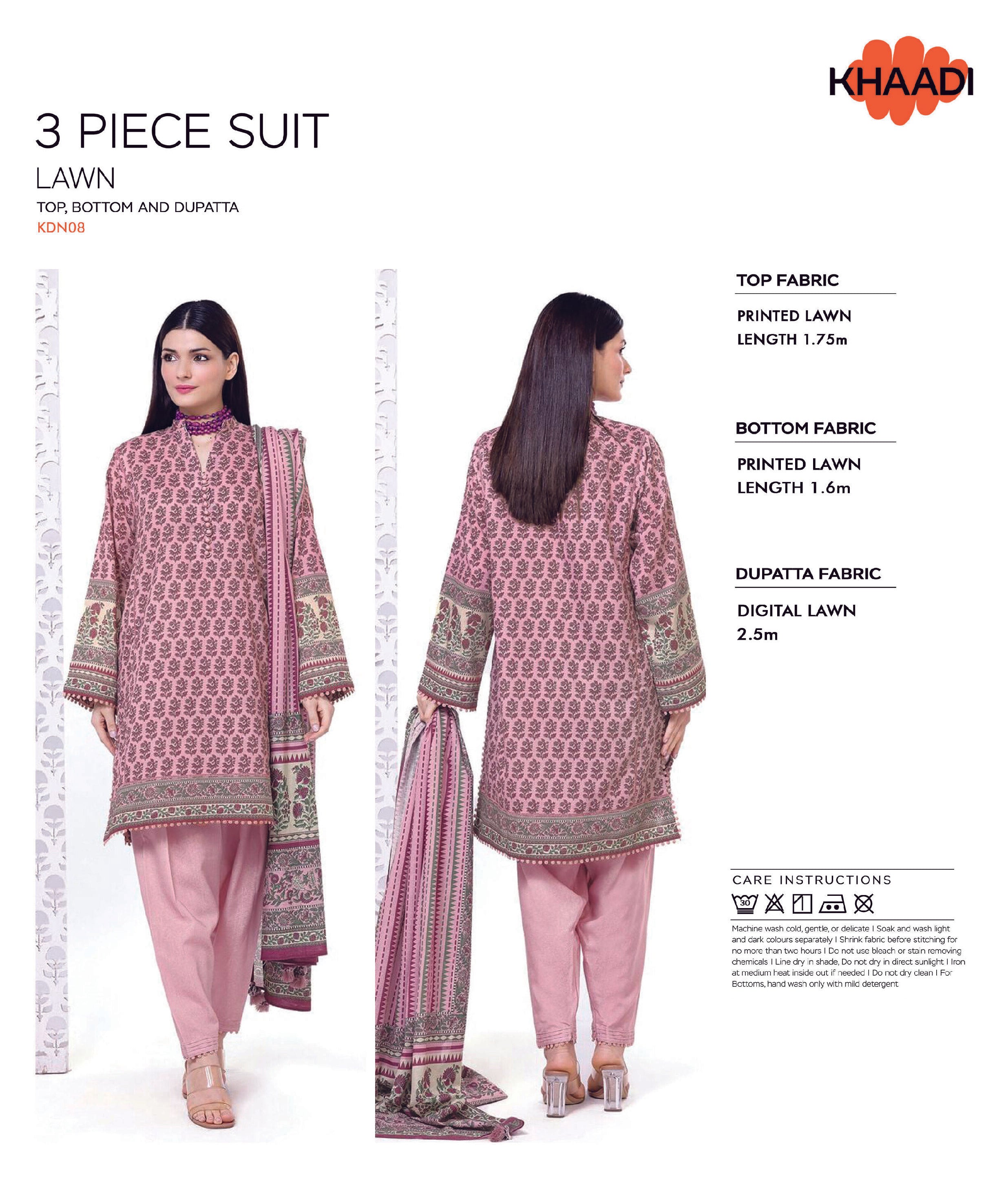 Khaadi Digital 3 PCS Unstitched Suit