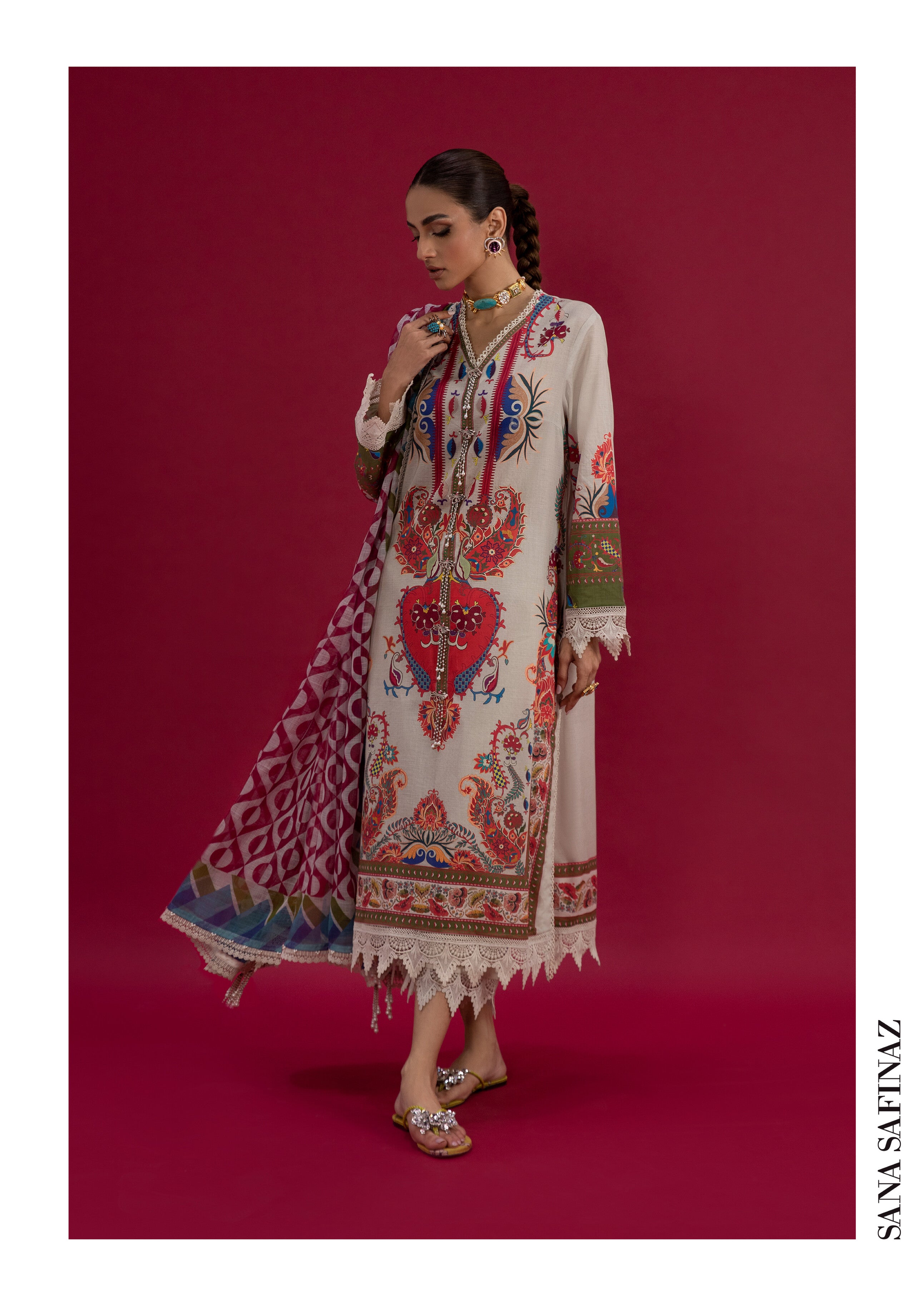 Sana Safinaz 3 PCS Unstitched Suit