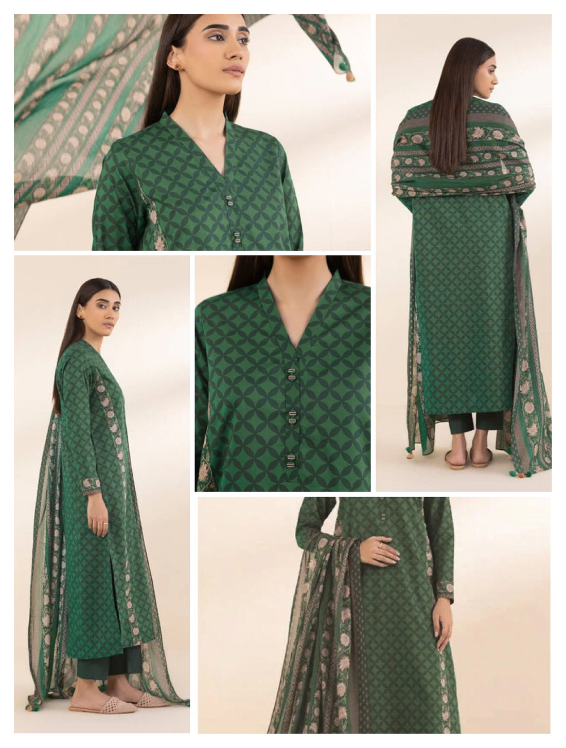 Sapphire 3 PCS Unstitched Suit