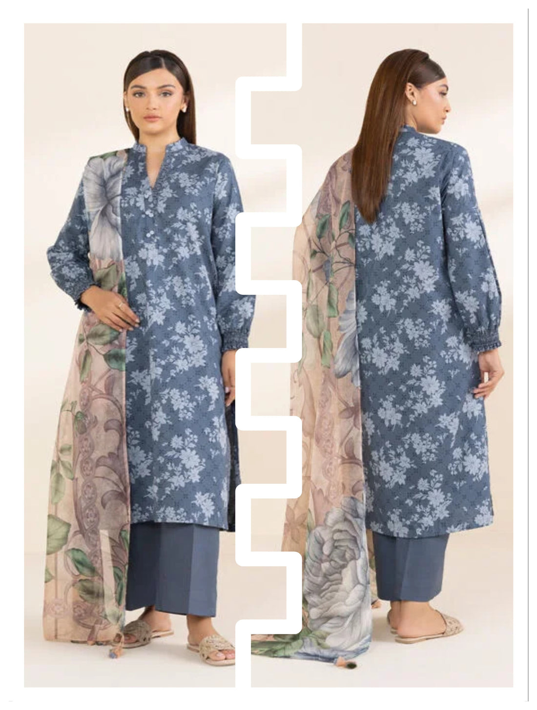 Sapphire 3 PCS Unstitched Suit