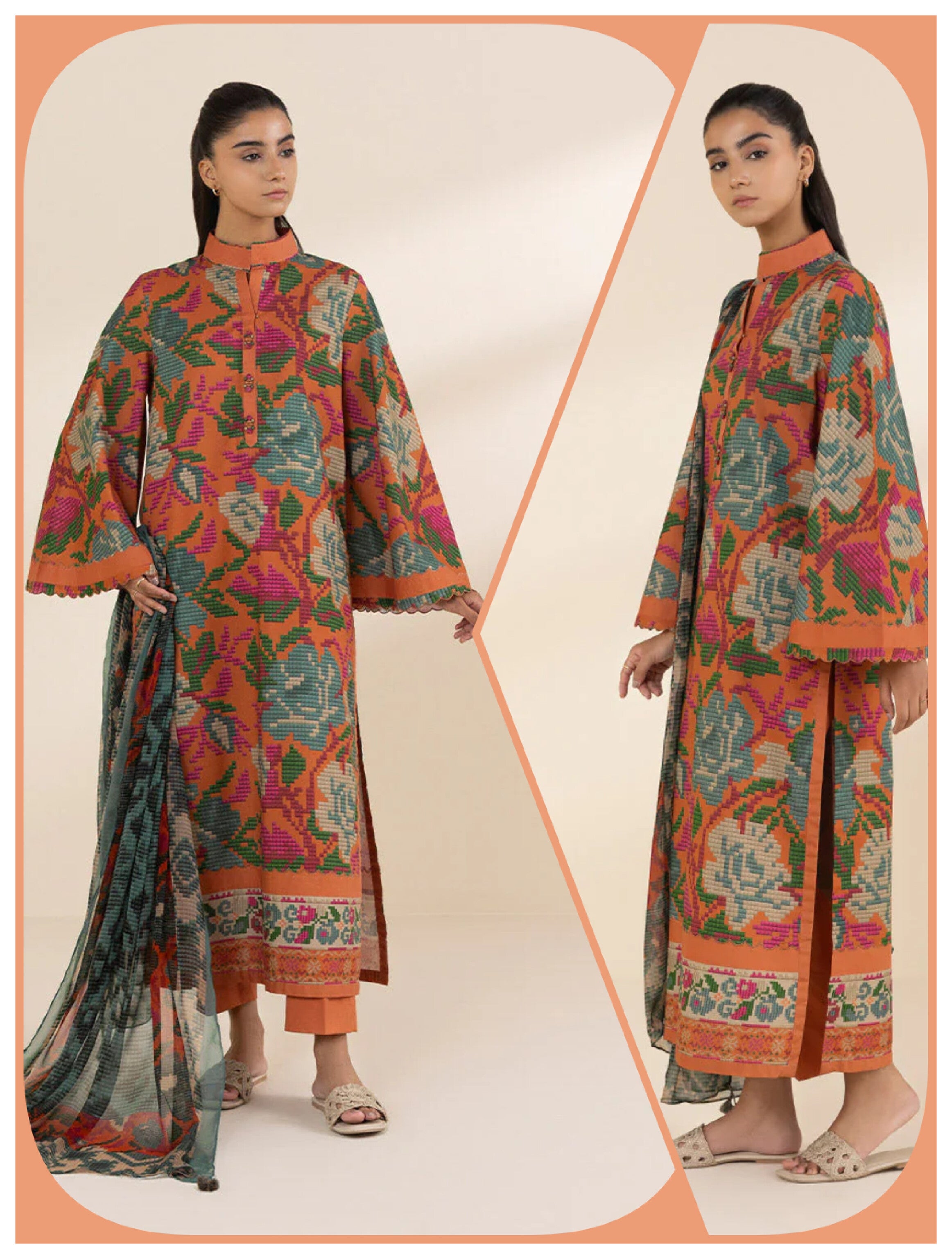 Sapphire 3 PCS Unstitched Suit