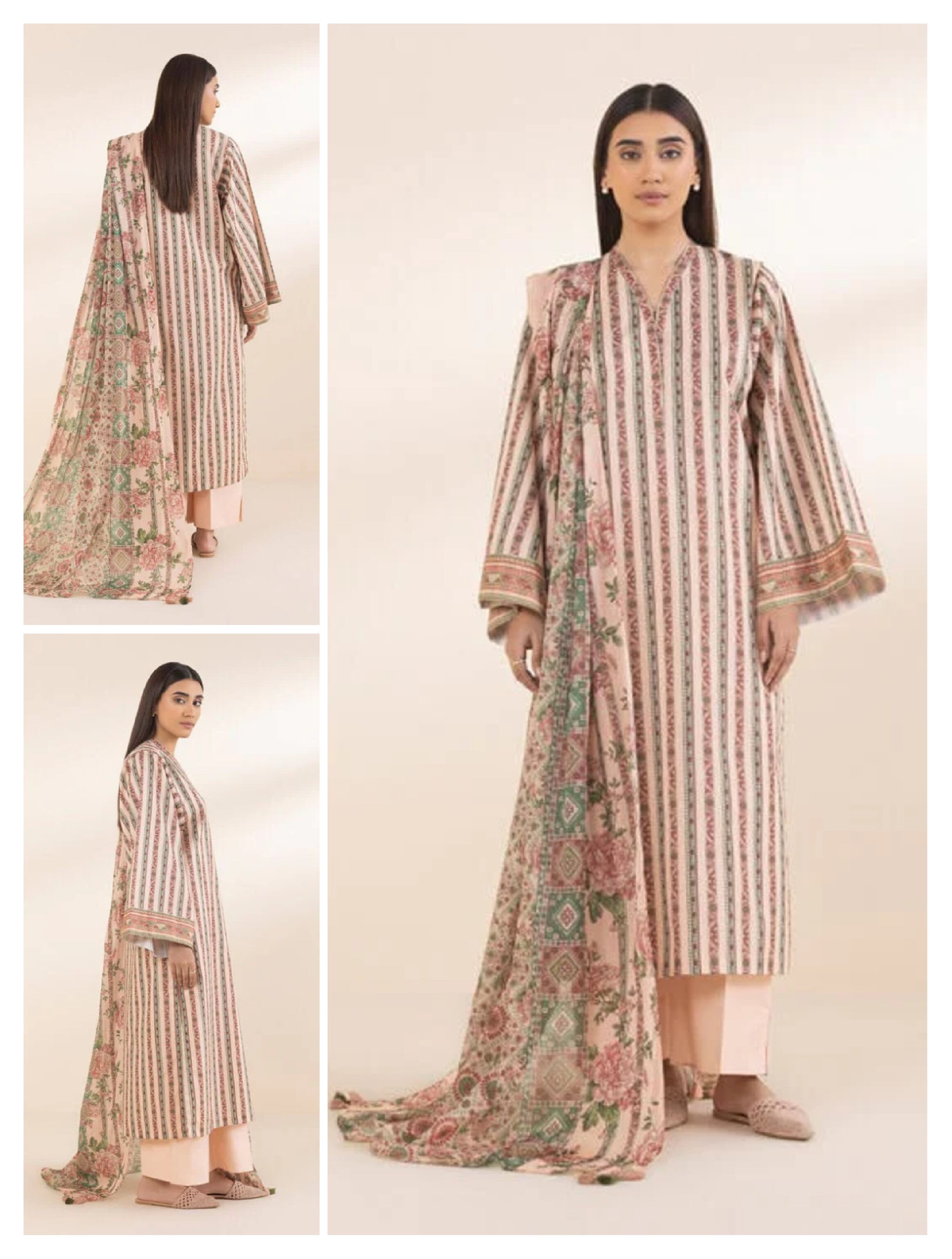 Sapphire 3 PCS Unstitched Suit