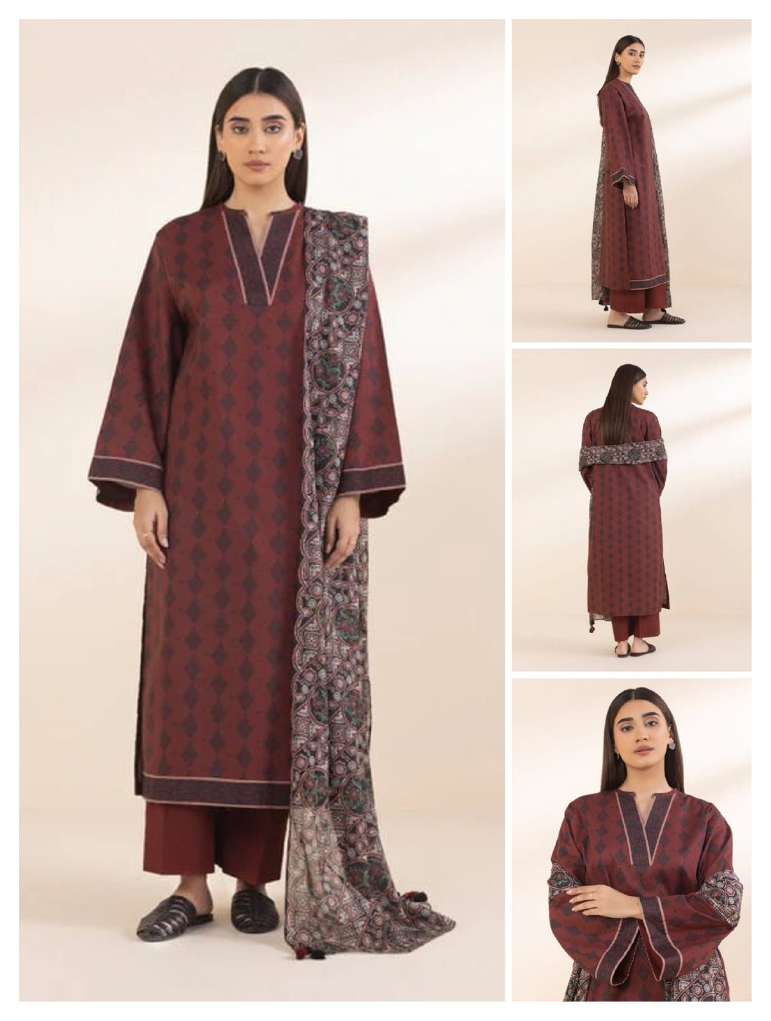 Sapphire 3 PCS Unstitched Suit