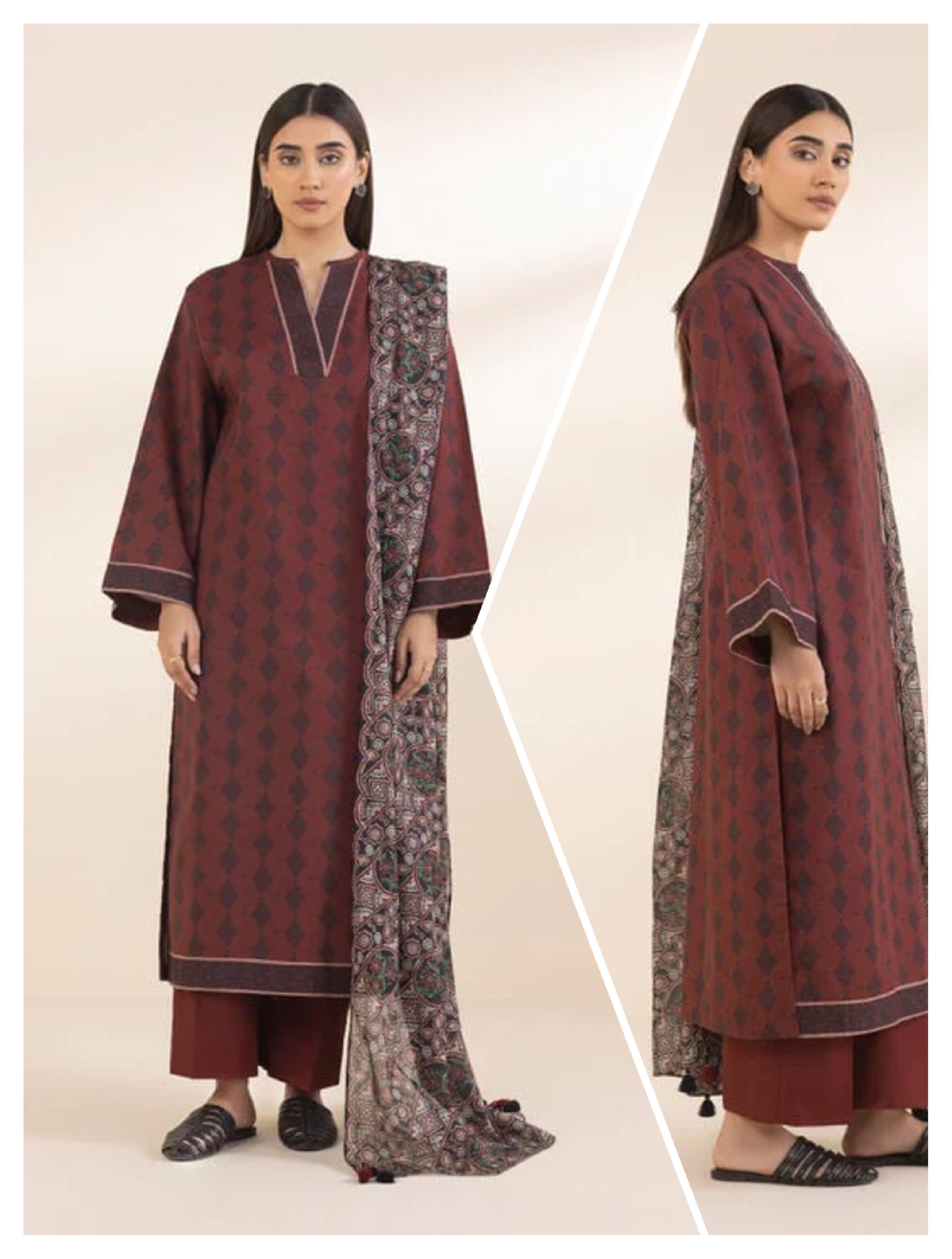 Sapphire 3 PCS Unstitched Suit