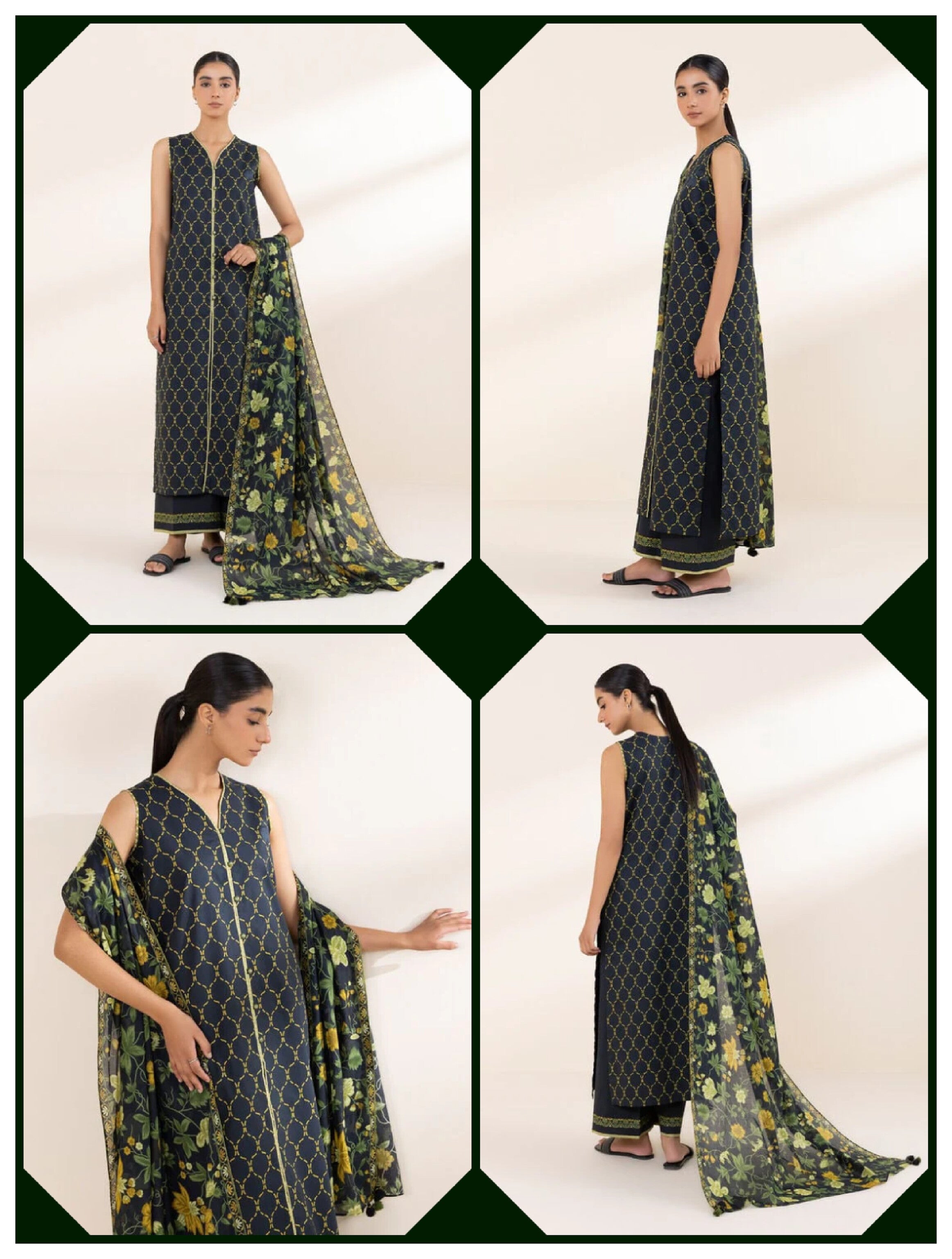 Sapphire 3 PCS Unstitched Suit
