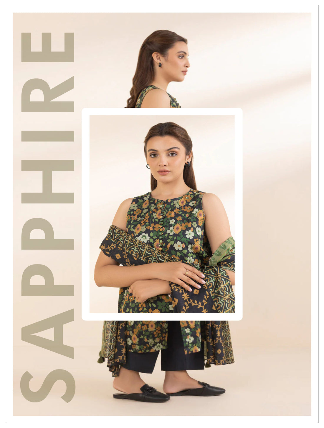 Sapphire 3 PCS Unstitched Suit