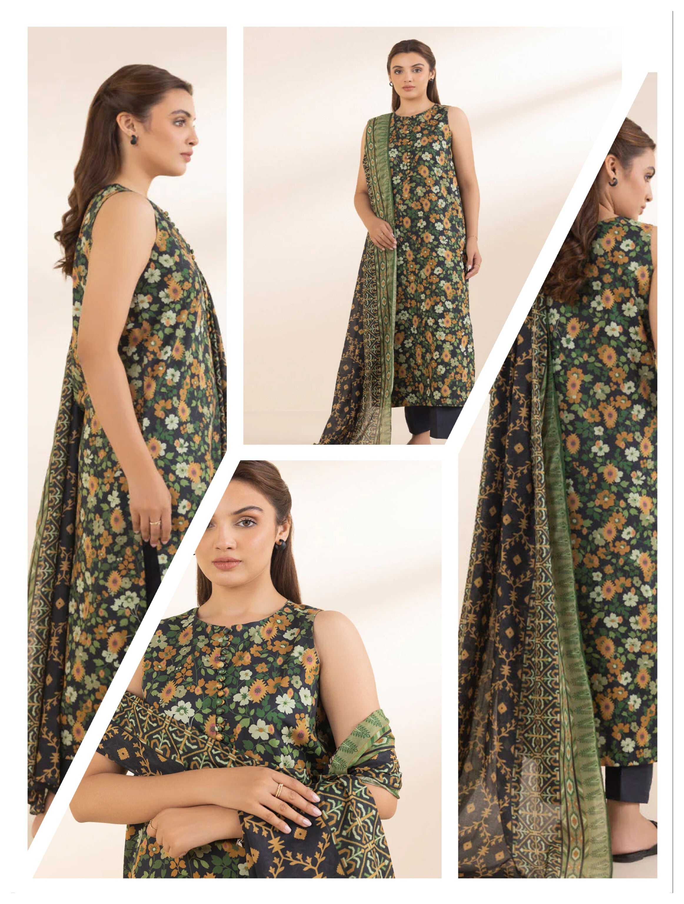 Sapphire 3 PCS Unstitched Suit